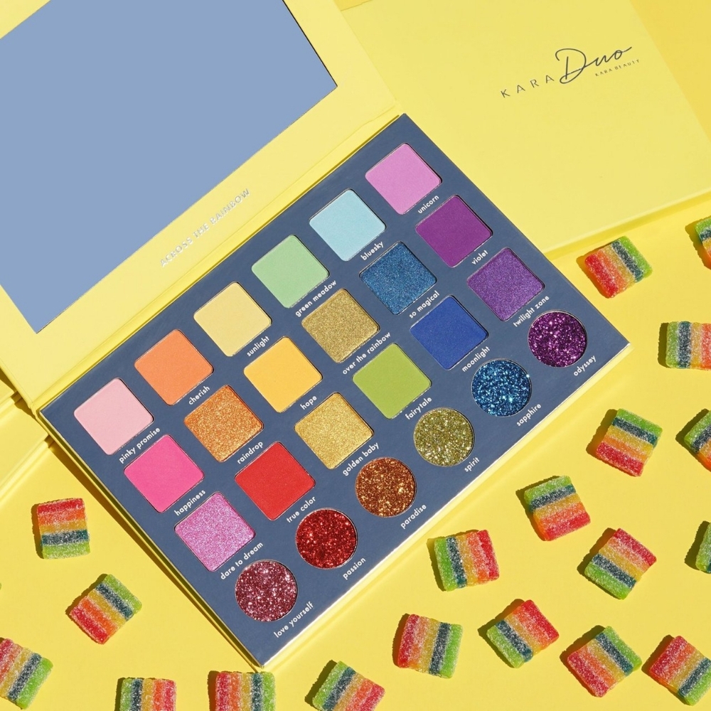 Across the Rainbow Eyeshadow Palette | 24 Bright Bold Shades 🌈